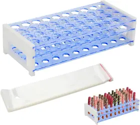 Lx00111 Lxmxgk Pretzel Rod Holder With Bags Kit 40 Holes Stand Blue