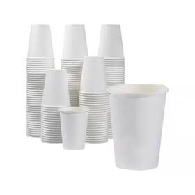 Lynzavix 313102062044 3.5 Inch White Family Disposable Paper Cup Tableware 180 Per Case