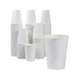 Lynzavix 313102062044 3.5 Inch White Family Disposable Paper Cup Tableware 180 Per Case