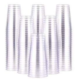 Lynzavix 313111537571 3.1 Inch Clear Transparent Disposable Plastic Cups Tableware Party Gla
