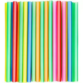 Lynzavix 705353551222 Colorful Multicolor Disposable Plastic Smoothie Straws Boba Milkshake Party Tabl Lynzavix 705353551222 Colorful Multicolor Disposable Plastic Smoothie Straws Boba Milkshake Party Tabl