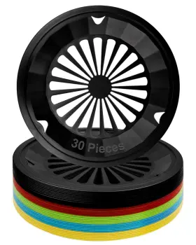 Lzerking 774980827109 Paper Plate Holders 10 Inch 30 Reusable Plastic Colorful For 9 In