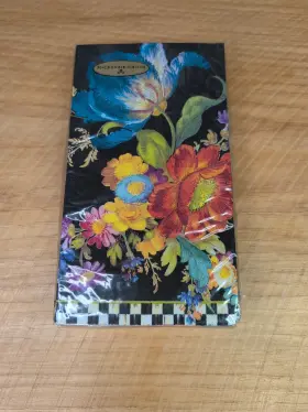 Mackenzie-childs 022446761901 Flower Market Black Guest Paper Napkins 15 Triple Ply Nip Mackenzie-childs 022446761901 Flower Market Black Guest Paper Napkins 15 Triple Ply Nip