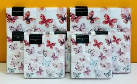 32903-482 Mackenzie-childs 32900-482 Butterfly Cocktail Dinner Napkins New