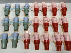 Made For Retail 810655198140 Bulk Party Lot Of 21 Sets 2 Plastic Ice Cream Scoop Holders 42pc Total Target