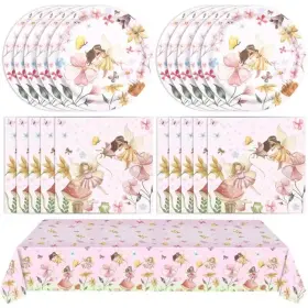 Mainivo 313399795459 Fairy Birthday Party Decorations 41pcs Enchanted Forest Supplies