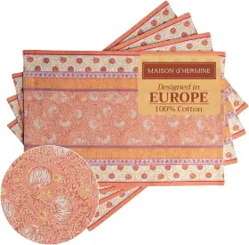 Pm197aa02 Maison D Hermine Dft Placemats Set 13 Inch X 19 Pack Of 4 14 - Harvest Festival