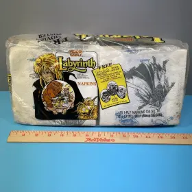 Mardi Gras 073310435534 Original Vintage 1986 Labyrinth Package Of Paper Napkins -david Bowie-jim Henson