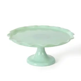 138633.01r Martha Stewart Highbrook 11 Inch Jadeite Glass Without Dome Green 138633.01r Martha Stewart Highbrook 11 Inch Jadeite Glass Without Dome Green