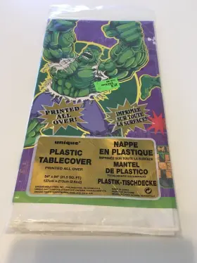 Marvel 011179135035 Incredible Hulk Birthday Party Rectangle Plastic Table Cover 54x84 New