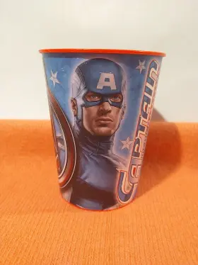 Marvel 726528301176 Captain America 2012 The Soldier 16oz Plastic Cup Bpa Free Hasbro