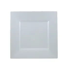 Maryland Plastics Inc 073954195009 Plastic 9.5 Inch White Simply Squared 10 Pcs. Plate