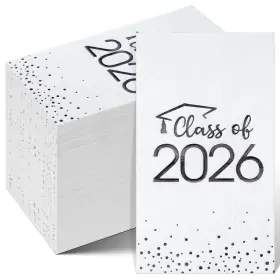 Msk24046 Mashan 100pcs Class Of 2026 Graduation Napkins Disposable Congrats Grad Cocktail Napki