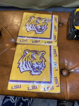 37594 Mayflower Lsu Tigers Ncaa University College Sports Party Paper Beverage Napkins Lot Of 2
