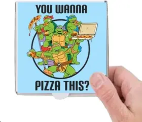 Mcadoorwe 791794172802 Mini Custom Birtday Party Pizza Boxes 10 Pack 5 Inch Length X Width 1.5
