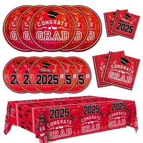 Decorations-mdd-01 Mdd Graduation Decorations 2025 - Party 121 Pack Red Grad