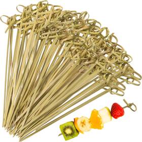 Meanplan Lo-meanplan-1193 1000 Bamboo Cocktail Picks - 4.72 Inch Skewers For Drinks Appetizers