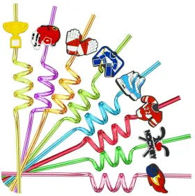 Bqw001 Meaxur 24 Pcs Ice Hockey Theme Twisty Reusable One Size 8color