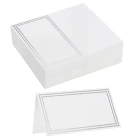 Mea240116ee000351 Meccanixity 40pcs Place Cards Line Border 3.34 X 3.54 Inches White Mea240116ee000351 Meccanixity 40pcs Place Cards Line Border 3.34 X 3.54 Inches White