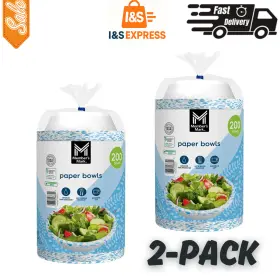 Members Mark 078742288390 Snack/dip Paper Bowls 12 Oz 200 Count 2-pack Free Shipping