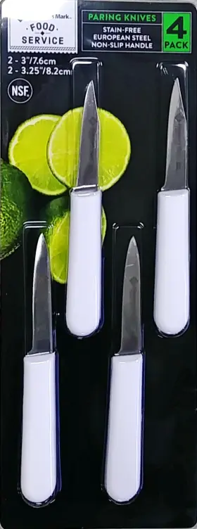 752727 Members Mark Paring Knives - 4 Pack