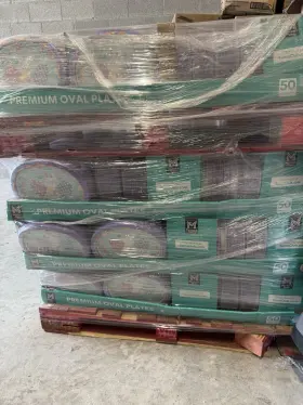 990005652 Members Mark Liquidation Wholesale Pallet Easter Oval Paper Plates 10 Inch X 12