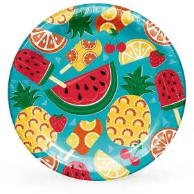 990011267 Members Mark Tasty Fruit Summer Dinner Paper Plates 10 Inch 85 Ct