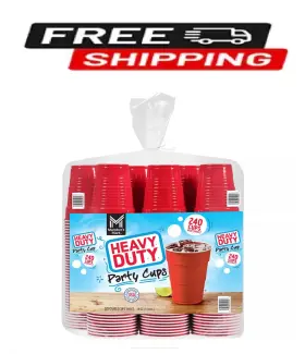C61806 Members Mark Heavy-duty Red Cups 18 Oz. 240 Ct. Great Price
