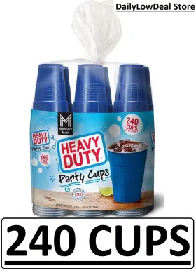 C61815 Members Mark Cups Heavy-duty Disposable Plastic Party 18 Oz 240 Ct Cold