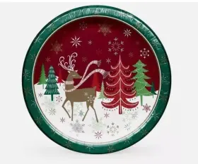 Sam375265 Members Mark Holiday Dinner Paper Plates 10 Inch 85 Ct Festive And Sturdy
