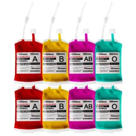 Meowtastic 661748005650 Blood Bags For Drinks Halloween Party Decorations Reusable Blo
