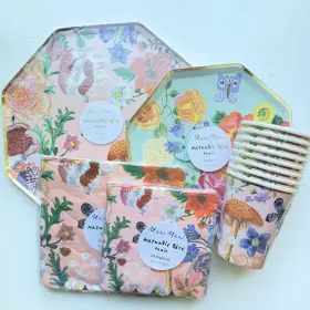 201700 Meri X Nathalie Lete Flora Fungi Garden Party Bundle Plates Napkins Cups