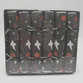 Tjm1122 Meri Set Of 6 Halloween Party Crackers New