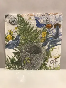 Michel Design Works 608666702704 Into The Woods 20 Triple-ply Floral Paper Luncheon Napkins