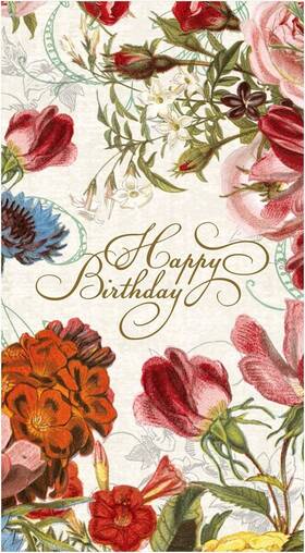Michel Design Works 807243 Hostess Napkins Happy Birthday - 2 Packs