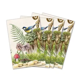 881397 Michel Design Works Moss And Oak Botanical 100% Cotton Table Napkins Set Of 4