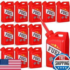 B0clrppvks Mifoci 12-pack Race Car Fuel Can 11oz Drinking Cups With Straws And Lids