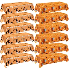 Fen-mindsoft-0259 Mindsoft Basketball Tablecloths Disposable Plastic 54x108 Inches 12 Pcs
