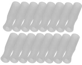 Mini Skater 710154940786 16pcs Silicone Straws Tips Food Grade Small Large White