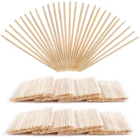 Minisland 727536635390 4 Inch Extra Long Bamboo Toothpicks For Appetizers 800 Counts In 8 Small Packs 2