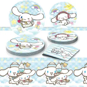 Misszone 445042554556 Cinnamoroll Birthday Decorations 20 Plates Napkins And 1 Tablecover