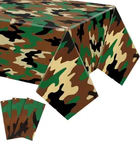 Pri-mixweer-1589 Mixweer Camouflage Plastic Tablecover Camo 54 Inch X 108 As The Picture Shown