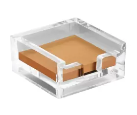 Modern Innovations 817496023372 3 X Crystal Clear Acrylic Notepad Holder Without Pads - Stic