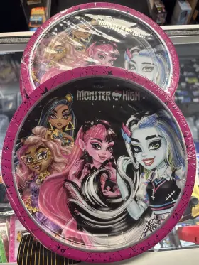 Monster High 192937466308 9 Inch Party Plates 5 Sets Of 8 Birthday Kids Decorative 40ct