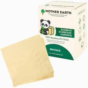 Mother Earth En50 Bamboo Everyday Napkins - 2 300 Light Brown