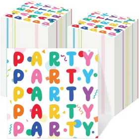 Xin-motimind-0896 Motimind 100 Pcs Rainbow Disposable Party Napkins Birthday Supplies