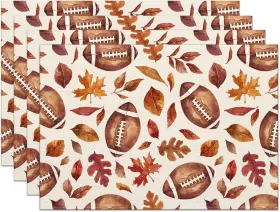 Mo-3fall-placemat-1 Moutina Fall Placemats Set Of 4 12x18 Inch 12x18inch Pcs Orange Brown
