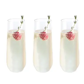 Mr.foam 742484950975 9oz Plastic Champagne Flutes 12 Pack Stemless Disposable Toasting Gl