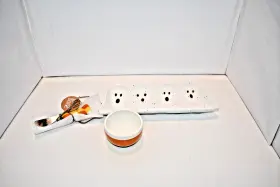 42080046 Mud Pie 718540996201 Halloween Collection Glow Ghost Tidbit Tray Set #42080046 Nwt Details 3