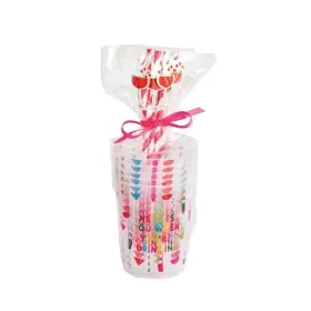 Mudpie 718540999486 New - Pink Holiday Party Cup Set. 12-piece Set